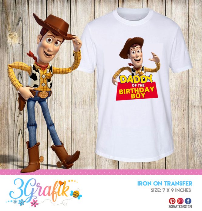 Toy Story Daddy – Iron on Transfer – Printable