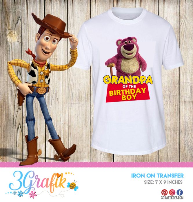 Toy Story Grandpa – Iron on Transfer – Printable