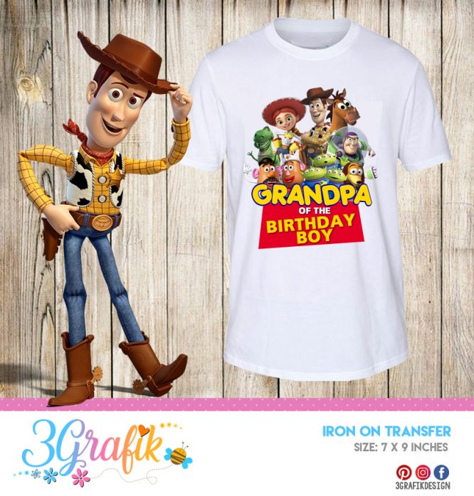 Toy Story Grandpa – Iron on Transfer – Printable