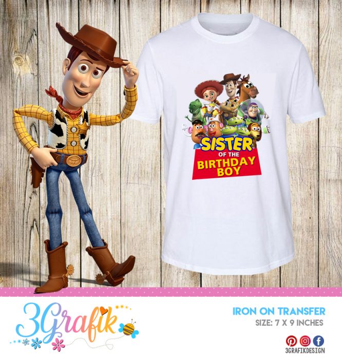 Toy Story Sister – Iron on Transfer – Printable