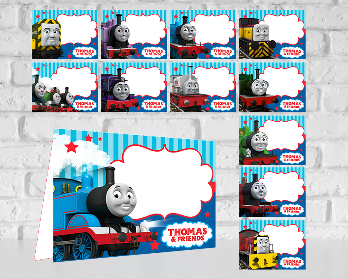 Thomas the Train Food Tent Cards