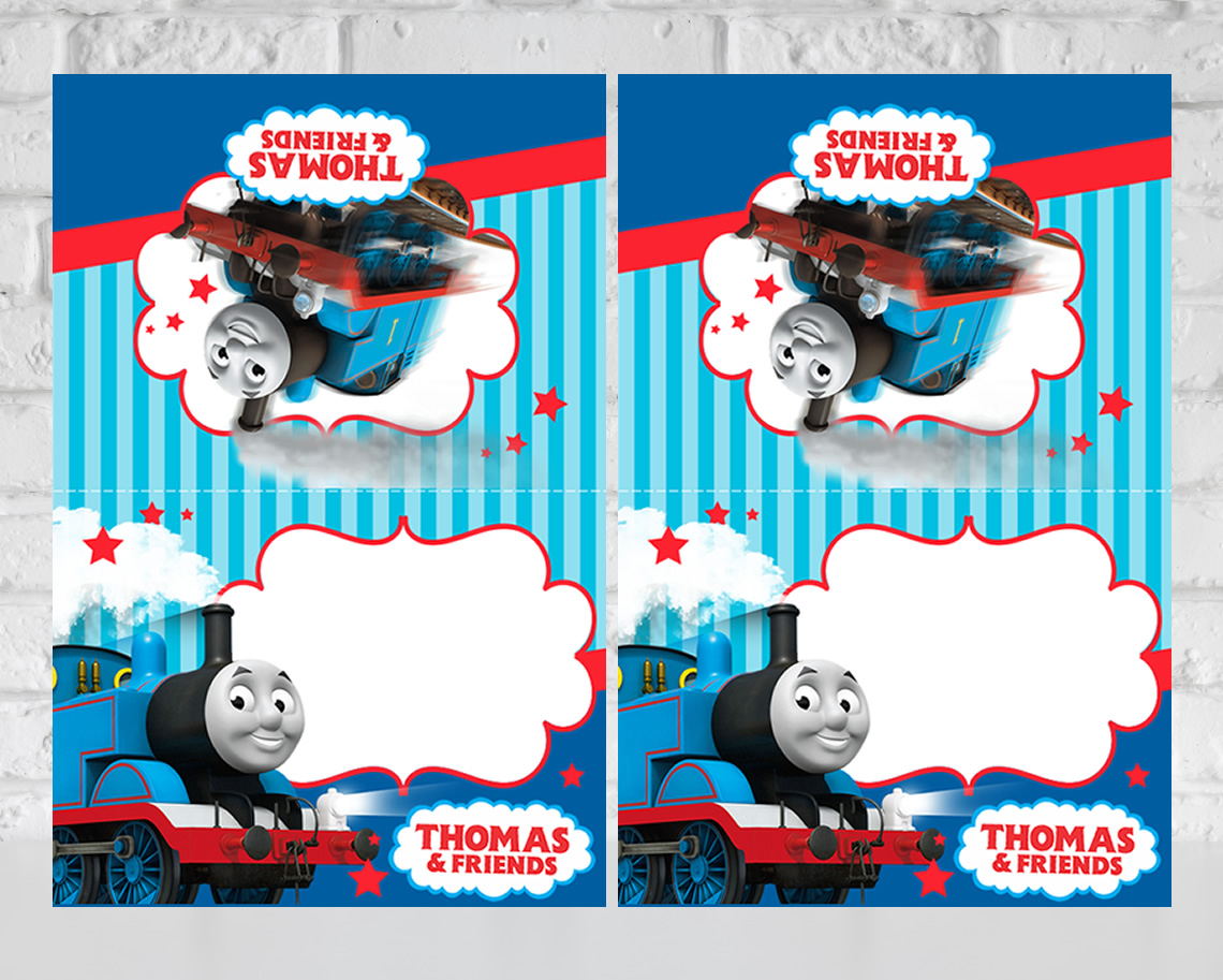 Thomas the Train Food Tent Cards