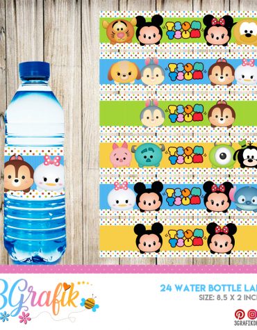 ▷ Pop it Water bottle Label Digital