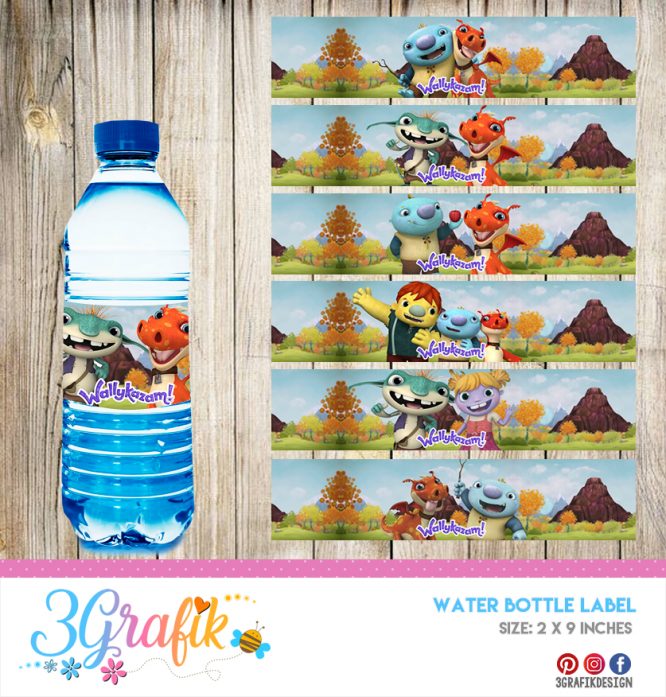 Wallykasan – Water Bottle Label – Printable