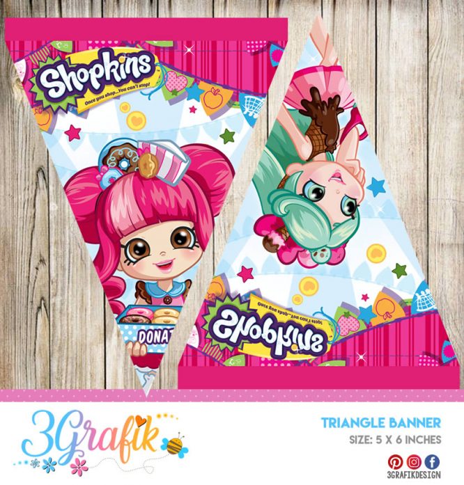 Shopkins – Banners and Garlands – Printable
