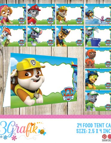 Daniel tiger – Food Tent Cards – Printable - 3Grafik
