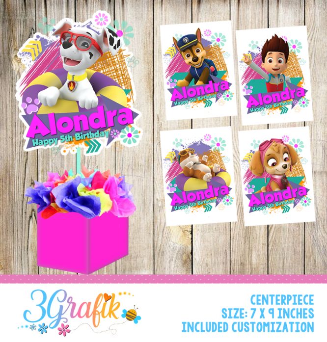 Paw Patrol Centerpiece
