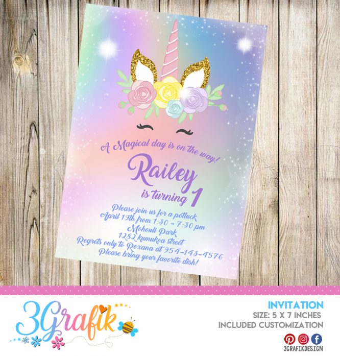 Unicorn Invitation