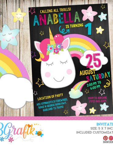 Unicorn Invitation