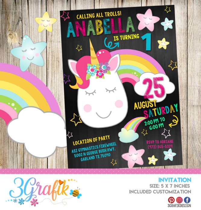 Unicorn Invitation