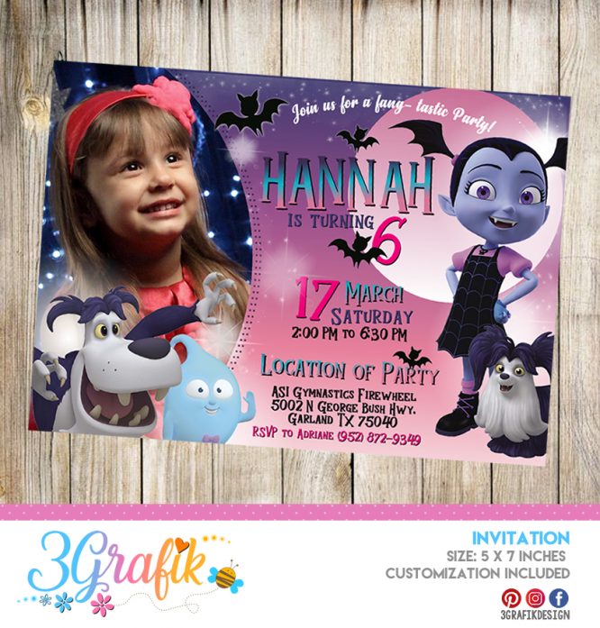 Vampirina – Invitation – Printable