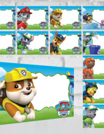 Paw Patrol Food Tent Cards – Instant Download