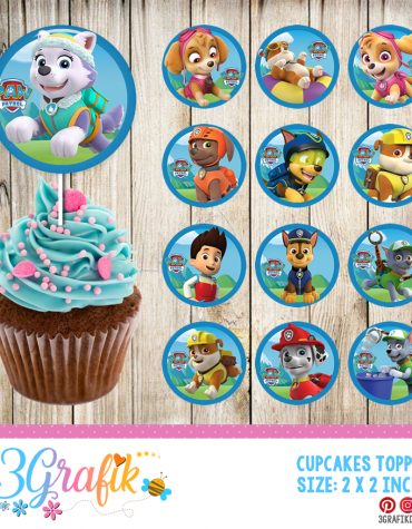 Tsum Tsum – Cupcake Topper – Printable - 3Grafik