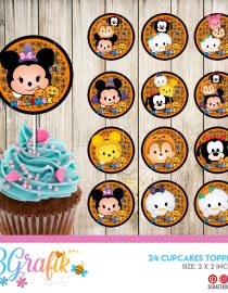 Tsum Tsum Halloween Cupcake Topper