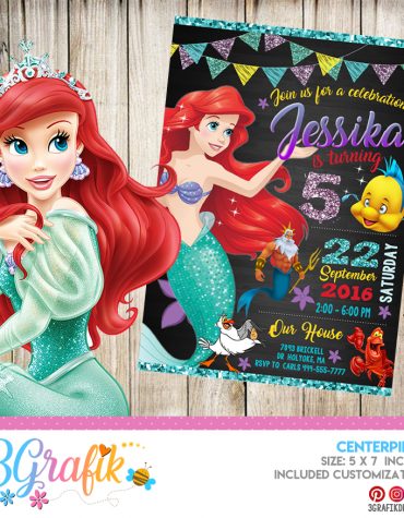 The Little Mermaid Invitation