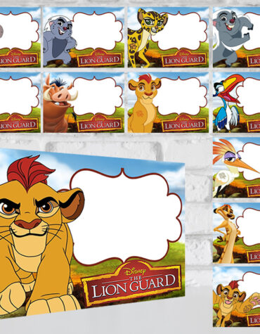 The Lion Guard Food Tent Cards – Editable Printable Labels for Kids Birthday Party