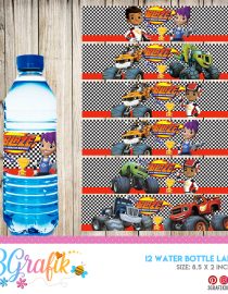 Blaze and the Monster Machines – Straw Tags – Printable - 3Grafik