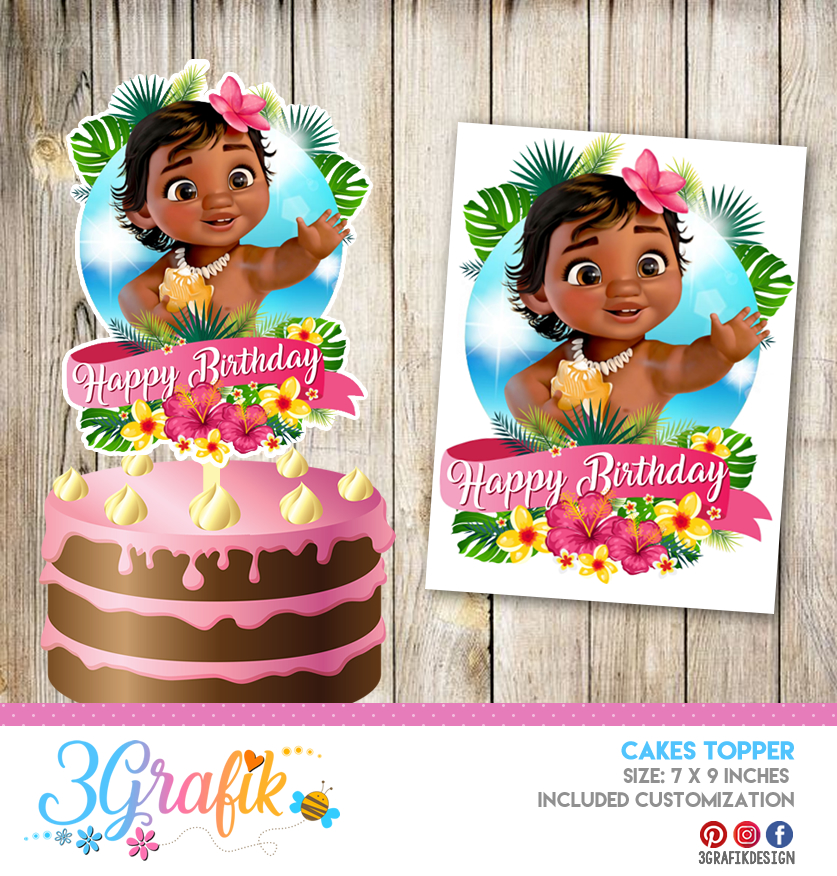 Moan.a Cake topper Set | Lazada PH