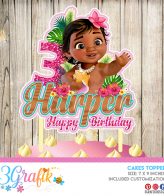 Moana Cake Topper Pennant Printable 3grafik Moana Cake Topper Pennant Printable 3grafik