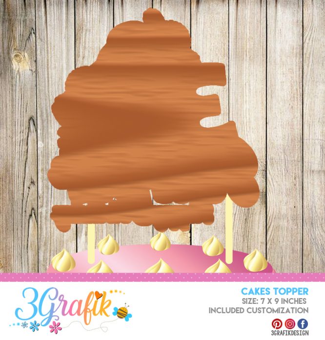 Moana – Cake Topper Pennant – Printable