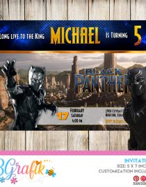 Black Panther Invitation Printable