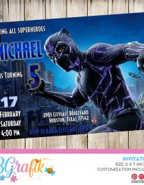 Black Panther Avengers Invitation Printable