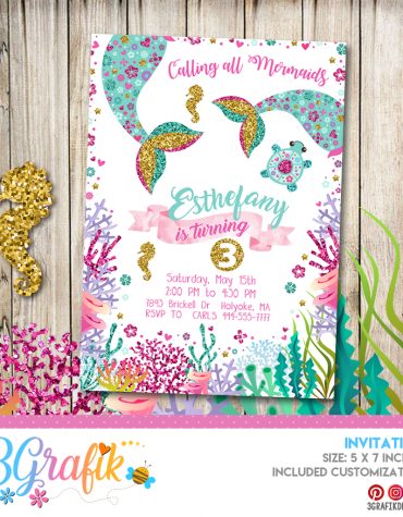 Mermaid Invitation