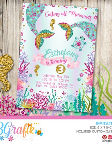 Mermaid Invitation