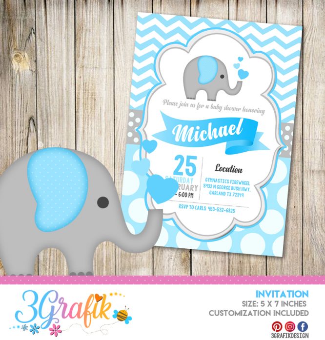 Baby Shower – Boy - Invitation – Printable