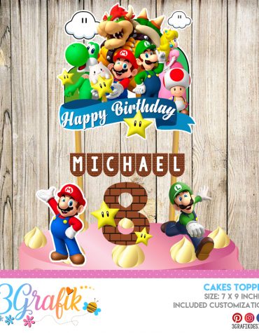 Super Mario Bros Cake Topper