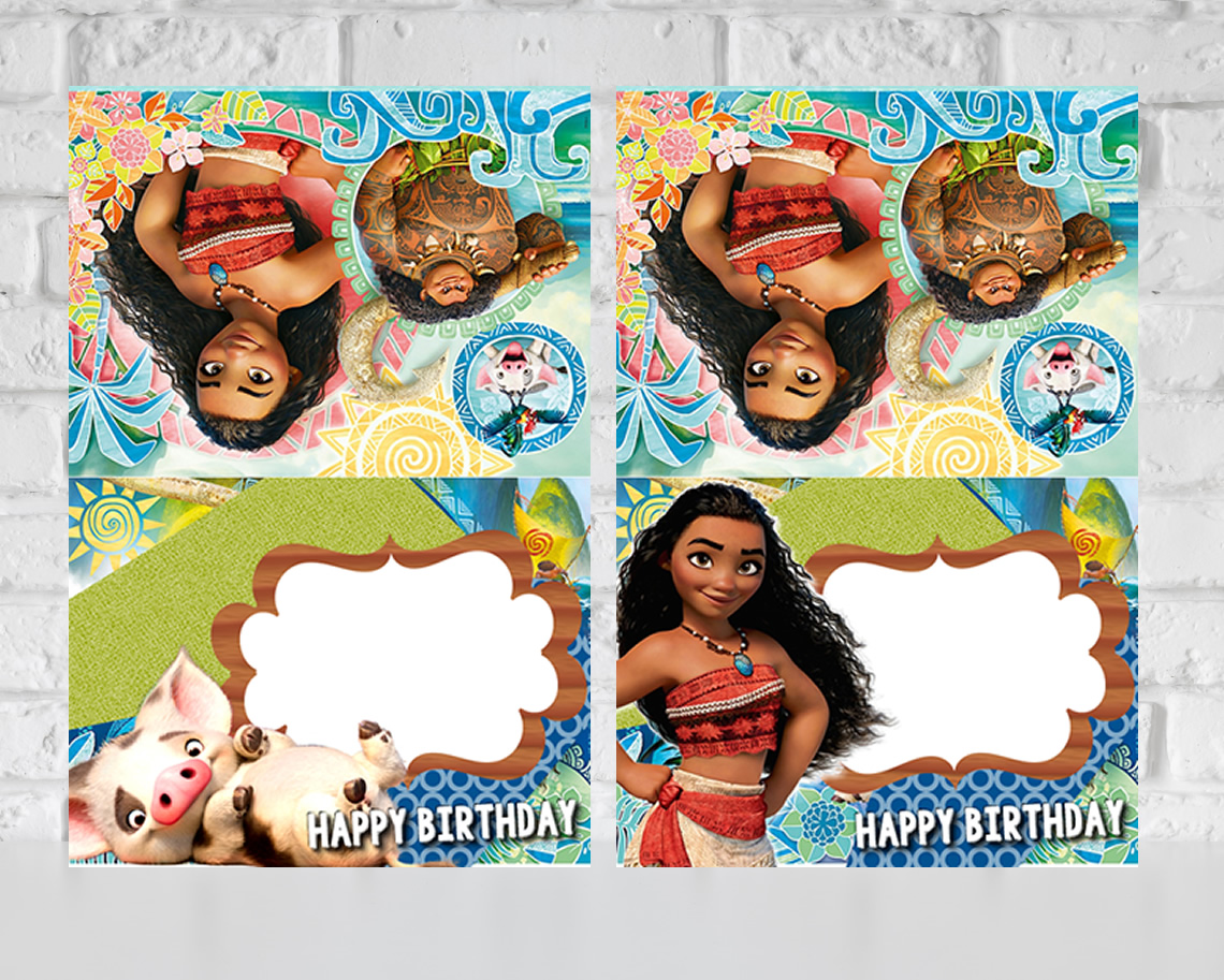 Moana Food Tent Cards