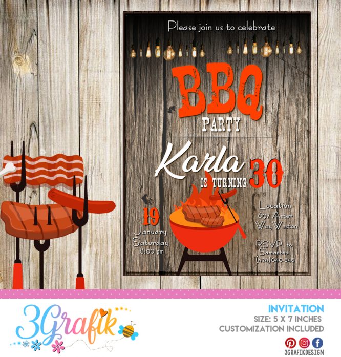 BBQ – Invitation – Printable