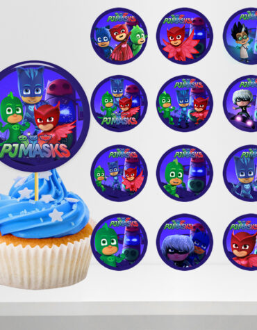 PJ Masks Cupcake Toppers