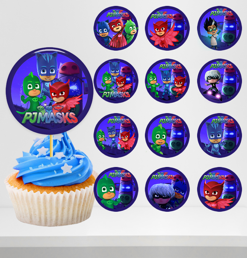 PJ Masks Cupcake Toppers