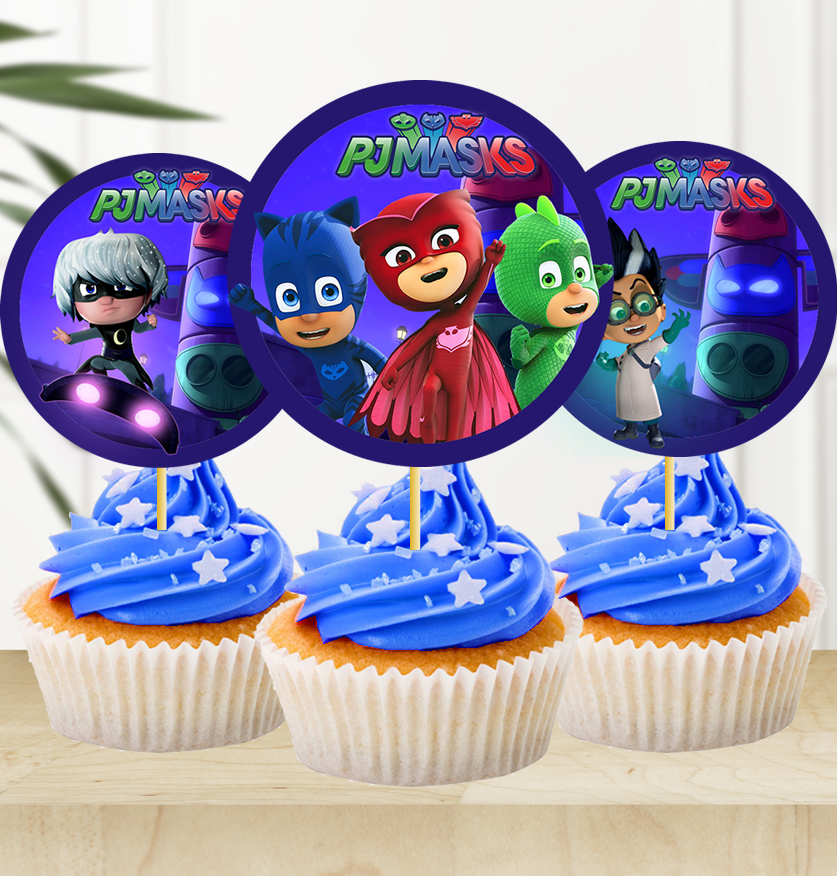 PJ Masks Cupcake Toppers