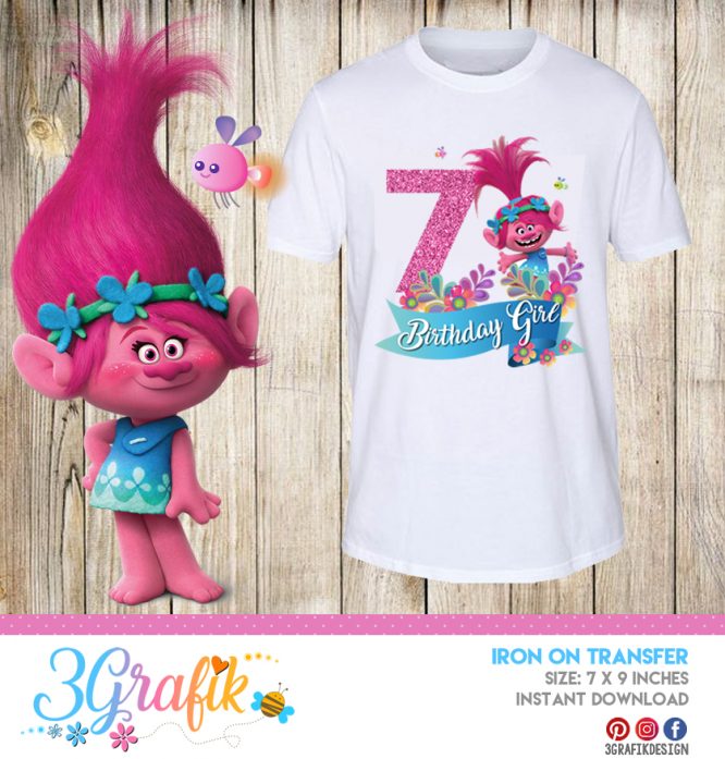 Trolls N°7 – Iron on Transfer – Printable