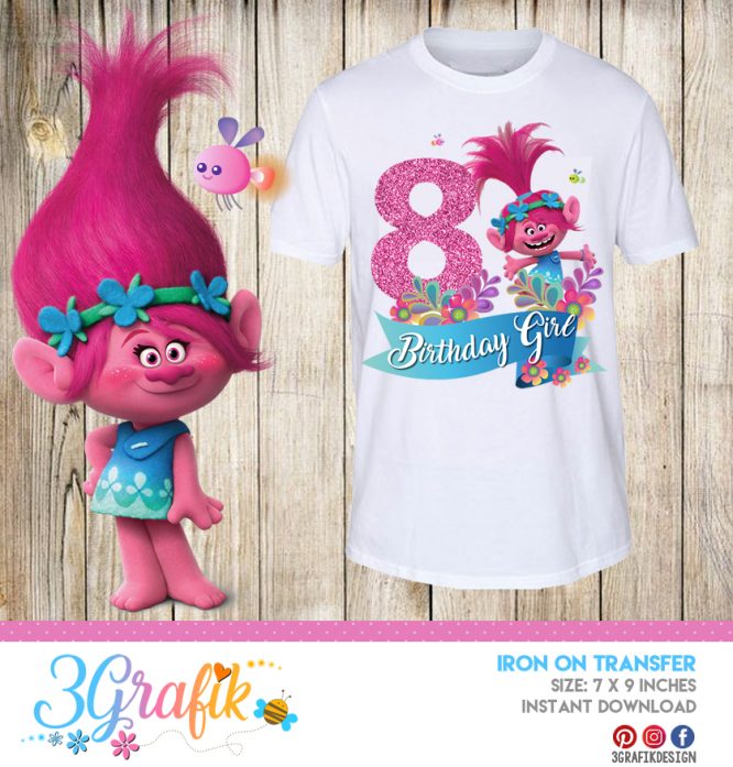 Trolls N°8 – Iron on Transfer – Printable