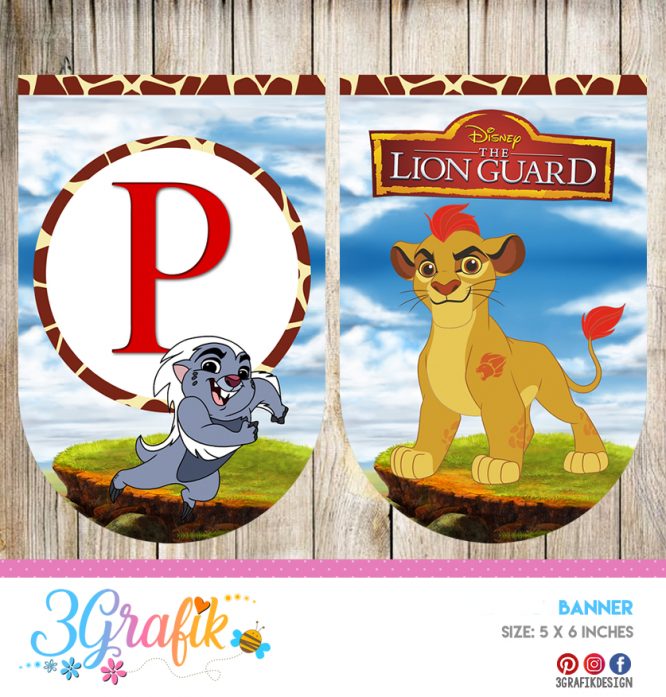 The Lion Guard – Banners and Garlands – Printable - Image 2