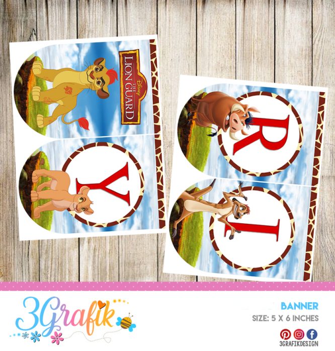 The Lion Guard – Banners and Garlands – Printable - Image 3