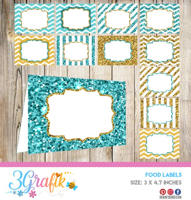 Baby Shower Boy – Food Tent Cards– Printable