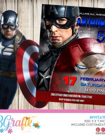 Captain America Invitation