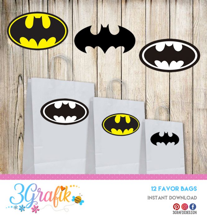 Batman – Favor Bags – Printable