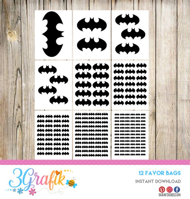 Batman – Favor Bags – Printable