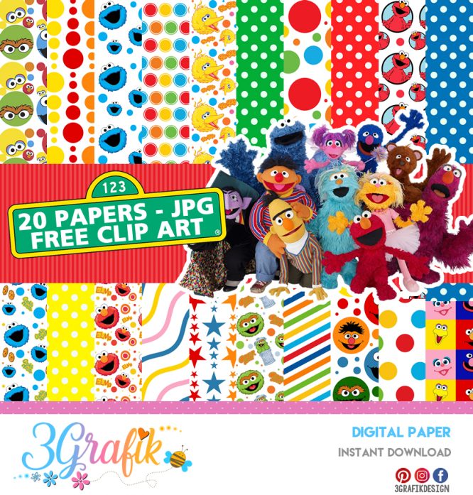 Sesame – Digital Paper – Printable