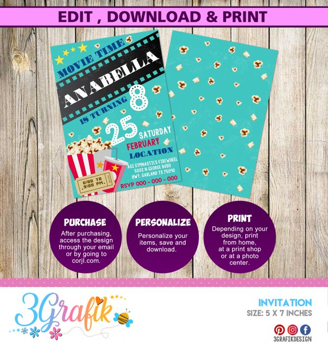 Movie Party Invitation