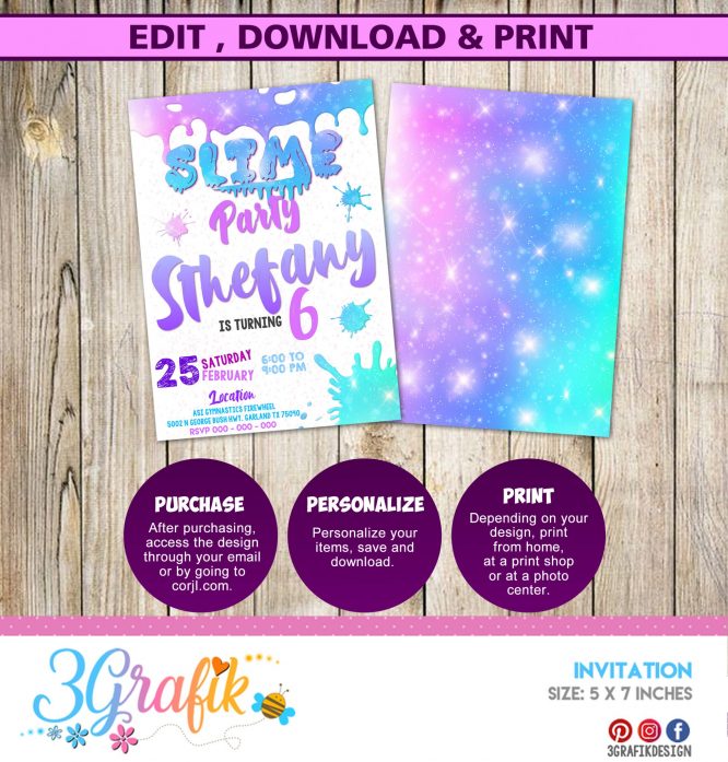 Slime Invitation