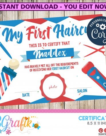 First Haircut Certificate