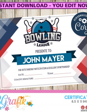 Bowling-Certificate-Editable-Template-Award