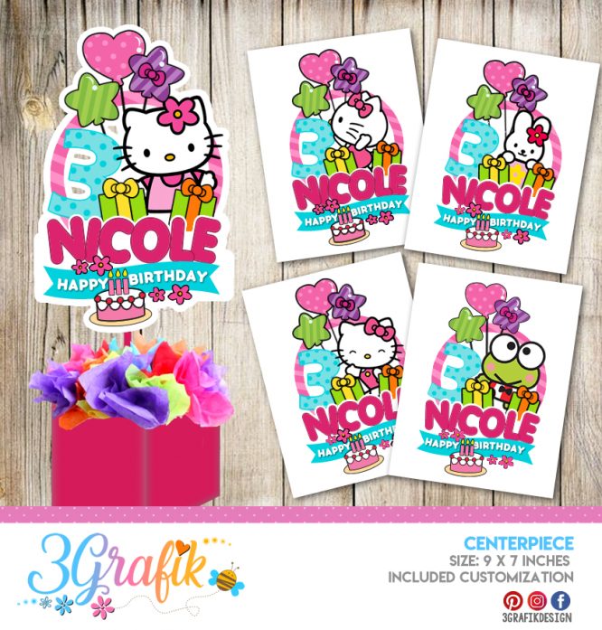 Hello Kitty Centerpiece