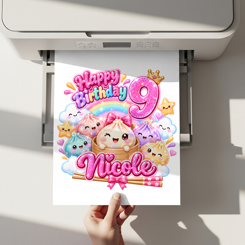 Personalized Dumpling Cake Topper